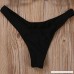 AMOFINY Women's Fashion Swimwear Sexy Bottoms Swimsuit Bikini Cheeky Thong V Swim Trunks Black B07NY2X458